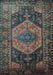 Machine Washable Persian Light Blue Traditional Rug, wshtr670lblu