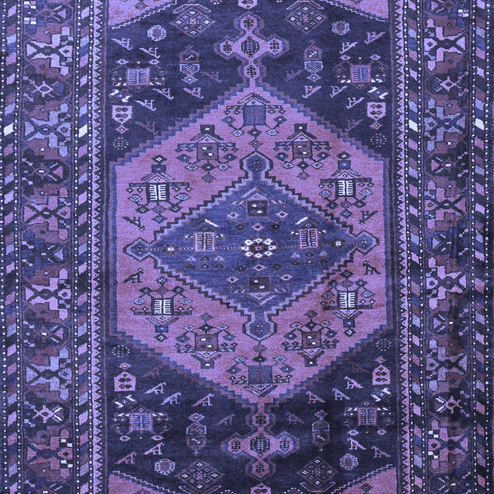 Machine Washable Persian Blue Traditional Rug, wshtr670blu