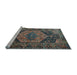 Sideview of Machine Washable Persian Light Blue Traditional Rug, wshtr670lblu