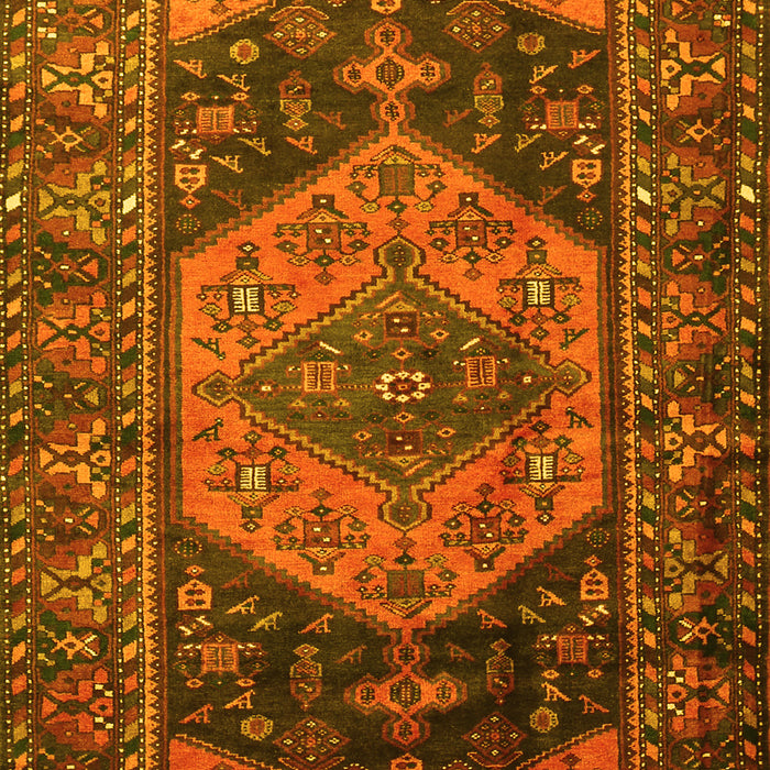 Machine Washable Persian Yellow Traditional Rug, wshtr670yw