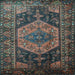 Square Machine Washable Persian Light Blue Traditional Rug, wshtr670lblu