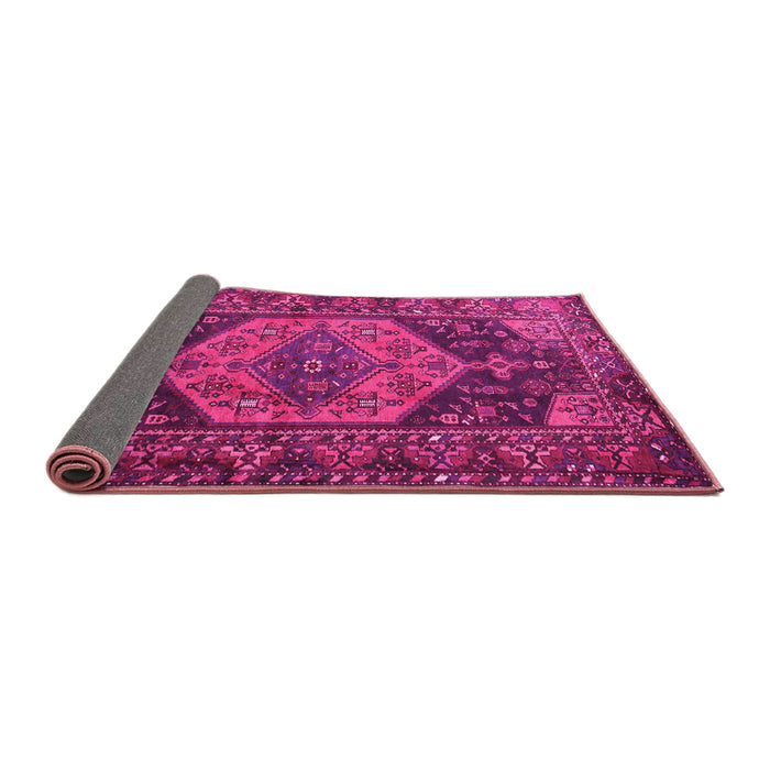 Sideview of Persian Pink Traditional Rug, tr670pnk