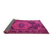Sideview of Persian Pink Traditional Rug, tr670pnk