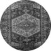 Square Persian Gray Traditional Rug, tr670gry