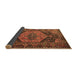 Sideview of Persian Brown Traditional Rug, tr670brn