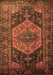 Machine Washable Persian Brown Traditional Rug, wshtr670brn