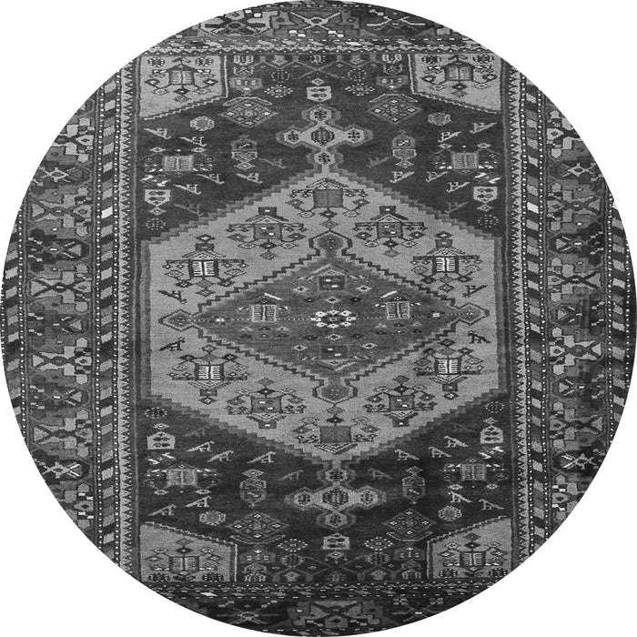 Machine Washable Persian Gray Traditional Rug, wshtr670gry