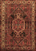 Machine Washable Persian Brown Traditional Rug, wshtr671brn