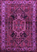 Machine Washable Persian Purple Traditional Area Rugs, wshtr671pur