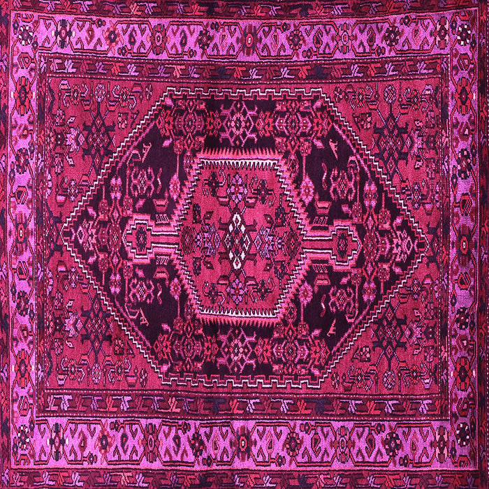 Square Persian Pink Traditional Rug, tr671pnk