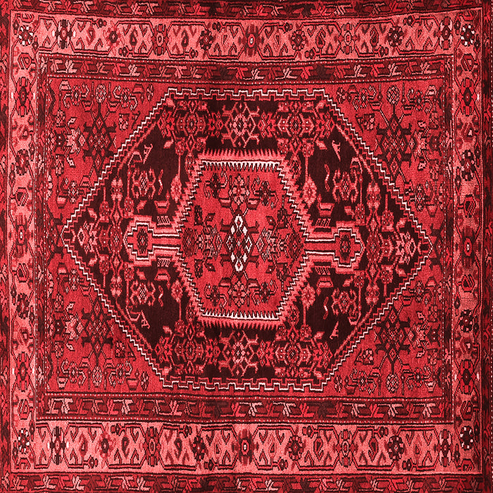 Machine Washable Persian Red Traditional Rug, wshtr671red