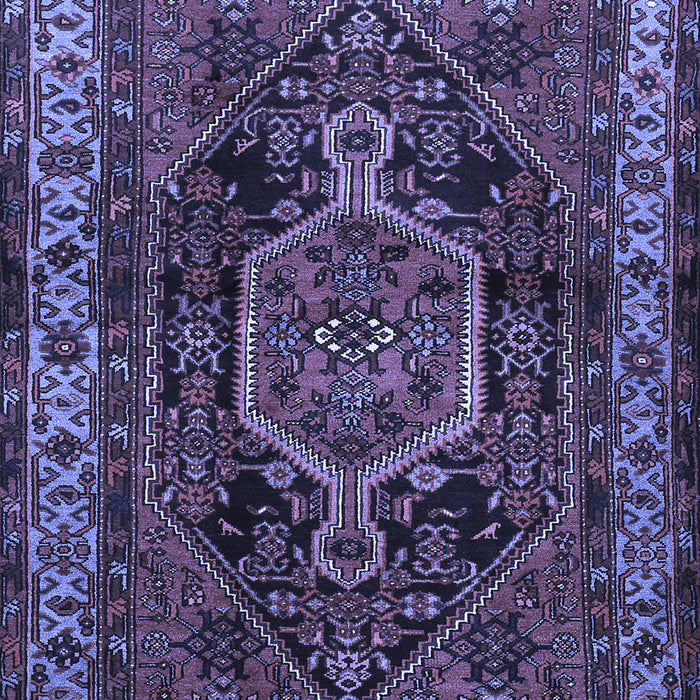 Machine Washable Persian Blue Traditional Rug, wshtr671blu