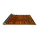 Sideview of Persian Yellow Traditional Rug, tr672yw