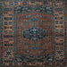 Square Persian Light Blue Traditional Rug, tr672lblu