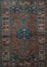 Machine Washable Persian Light Blue Traditional Rug, wshtr672lblu