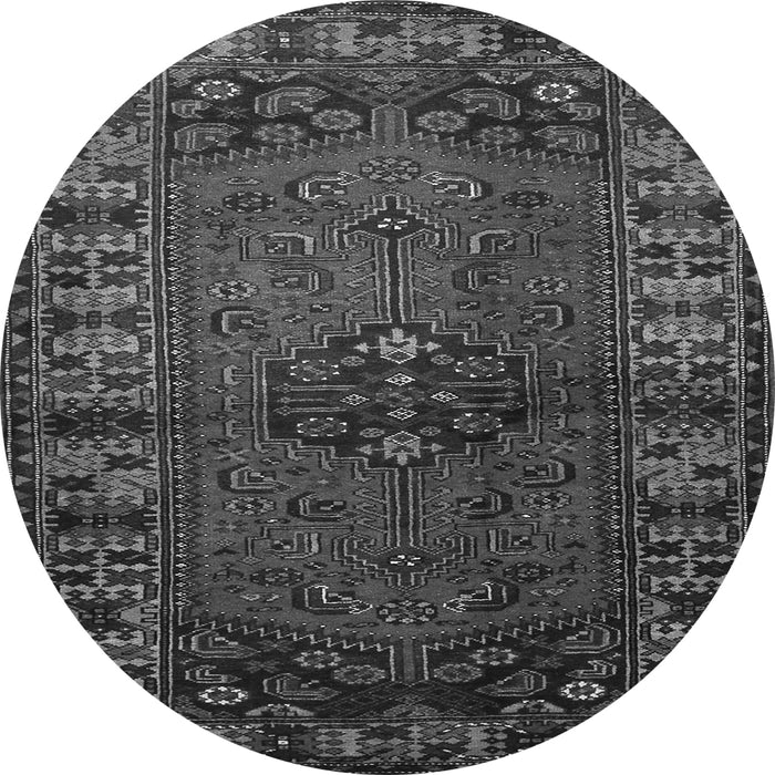 Machine Washable Persian Gray Traditional Rug, wshtr672gry