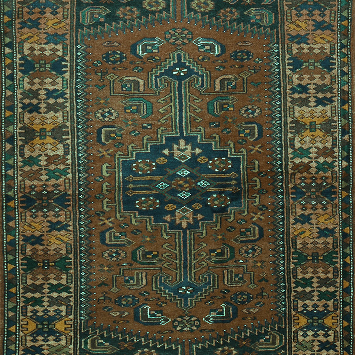 Machine Washable Persian Turquoise Traditional Area Rugs, wshtr672turq
