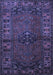 Machine Washable Persian Blue Traditional Rug, wshtr672blu