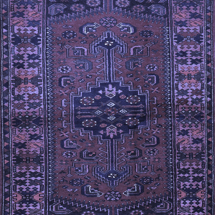 Machine Washable Persian Blue Traditional Rug, wshtr672blu