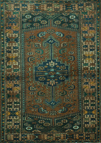 Persian Turquoise Traditional Rug, tr672turq