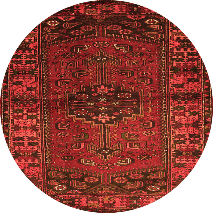 Square Persian Orange Traditional Rug, tr672org