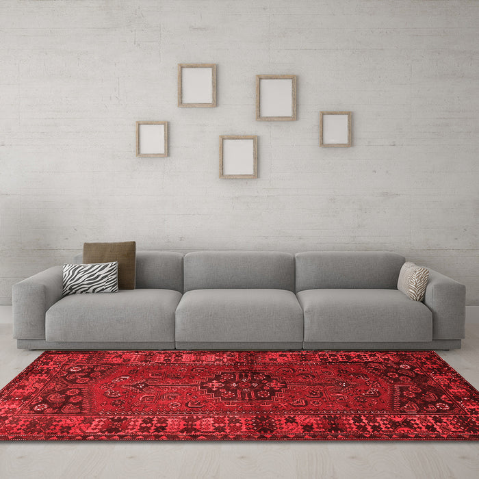Traditional Red Washable Rugs