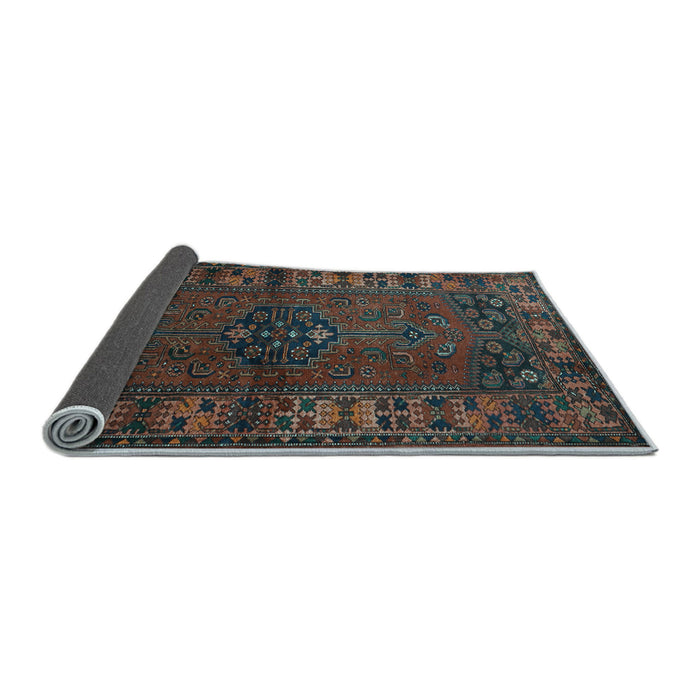 Sideview of Persian Light Blue Traditional Rug, tr672lblu