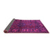 Sideview of Persian Purple Traditional Rug, tr672pur