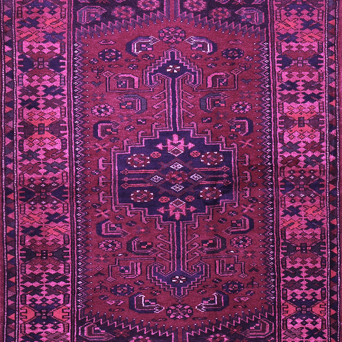 Machine Washable Persian Purple Traditional Area Rugs, wshtr672pur