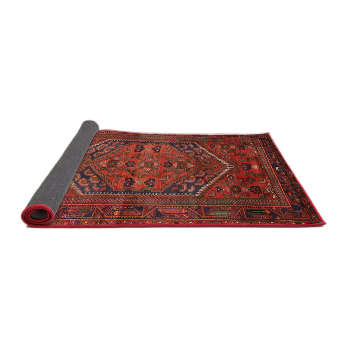 Sideview of Traditional Brown Red Persian Rug, tr673