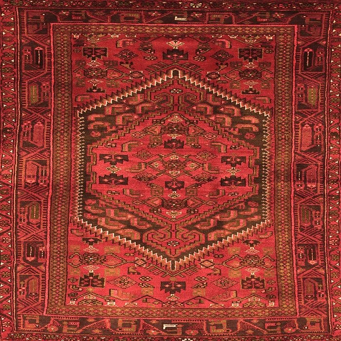 Serging Thickness of Persian Orange Traditional Rug, tr673org