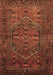 Machine Washable Persian Brown Traditional Rug, wshtr673brn