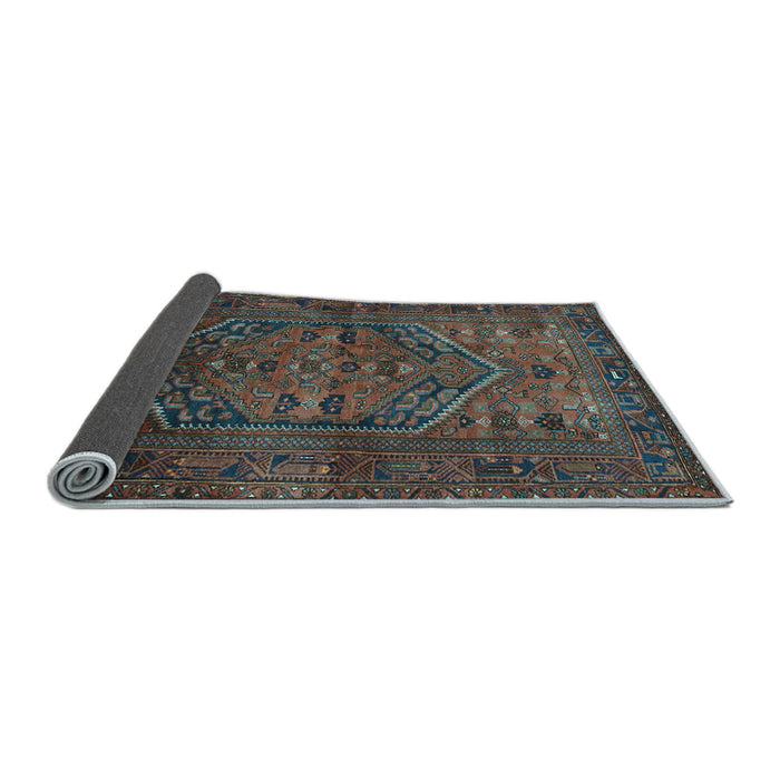 Sideview of Persian Light Blue Traditional Rug, tr673lblu