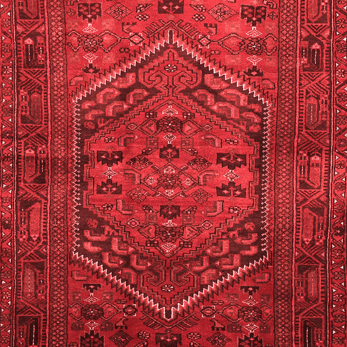 Machine Washable Persian Red Traditional Rug, wshtr673red