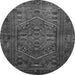 Square Persian Gray Traditional Rug, tr673gry