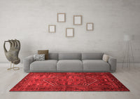 Machine Washable Persian Red Traditional Rug, wshtr673red