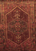 Machine Washable Persian Brown Traditional Rug, wshtr674brn