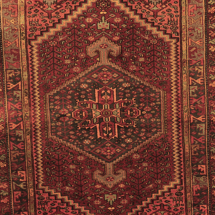 Machine Washable Persian Brown Traditional Rug, wshtr674brn