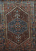 Machine Washable Persian Light Blue Traditional Rug, wshtr674lblu