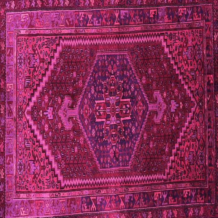 Square Machine Washable Persian Pink Traditional Rug, wshtr674pnk