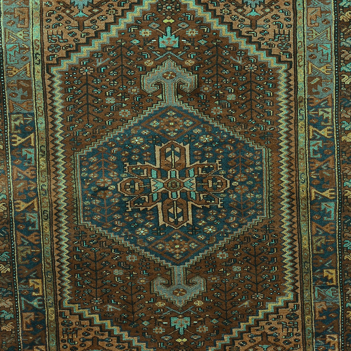 Machine Washable Persian Turquoise Traditional Area Rugs, wshtr674turq