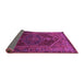 Sideview of Persian Purple Traditional Rug, tr674pur