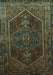 Persian Turquoise Traditional Rug, tr674turq