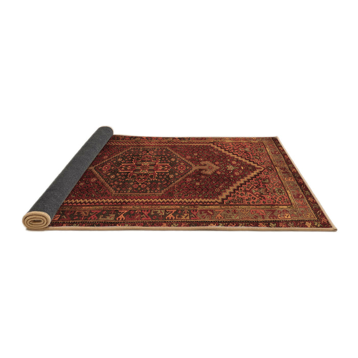 Sideview of Persian Brown Traditional Rug, tr674brn