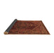 Sideview of Persian Brown Traditional Rug, tr674brn