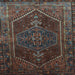 Square Persian Light Blue Traditional Rug, tr674lblu