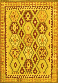 Southwestern Yellow Country Rug, tr675yw