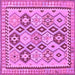 Square Southwestern Purple Country Rug, tr675pur