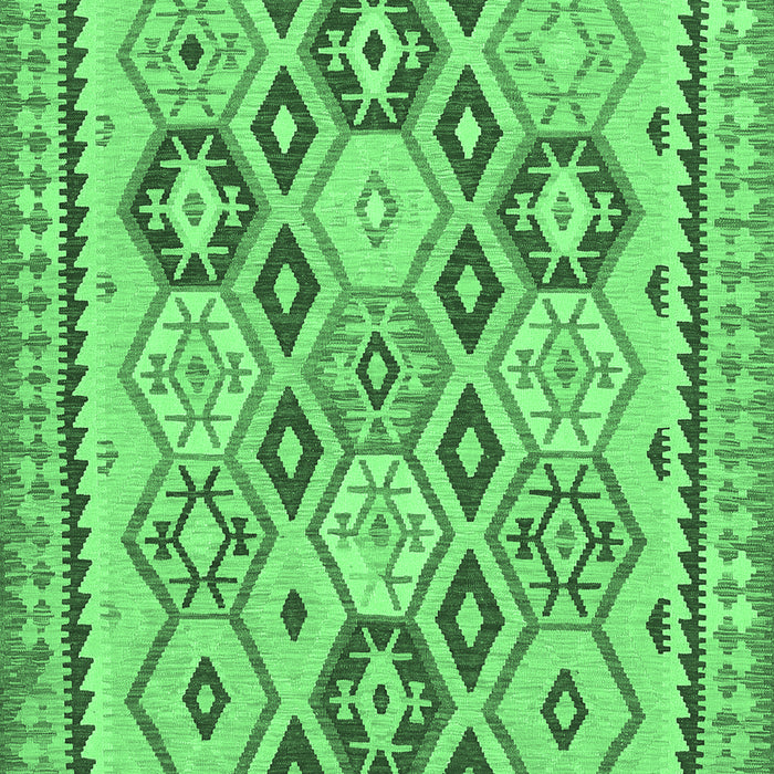 Southwestern Emerald Green Country Rug, tr675emgrn