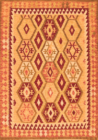 Southwestern Orange Country Rug, tr675org